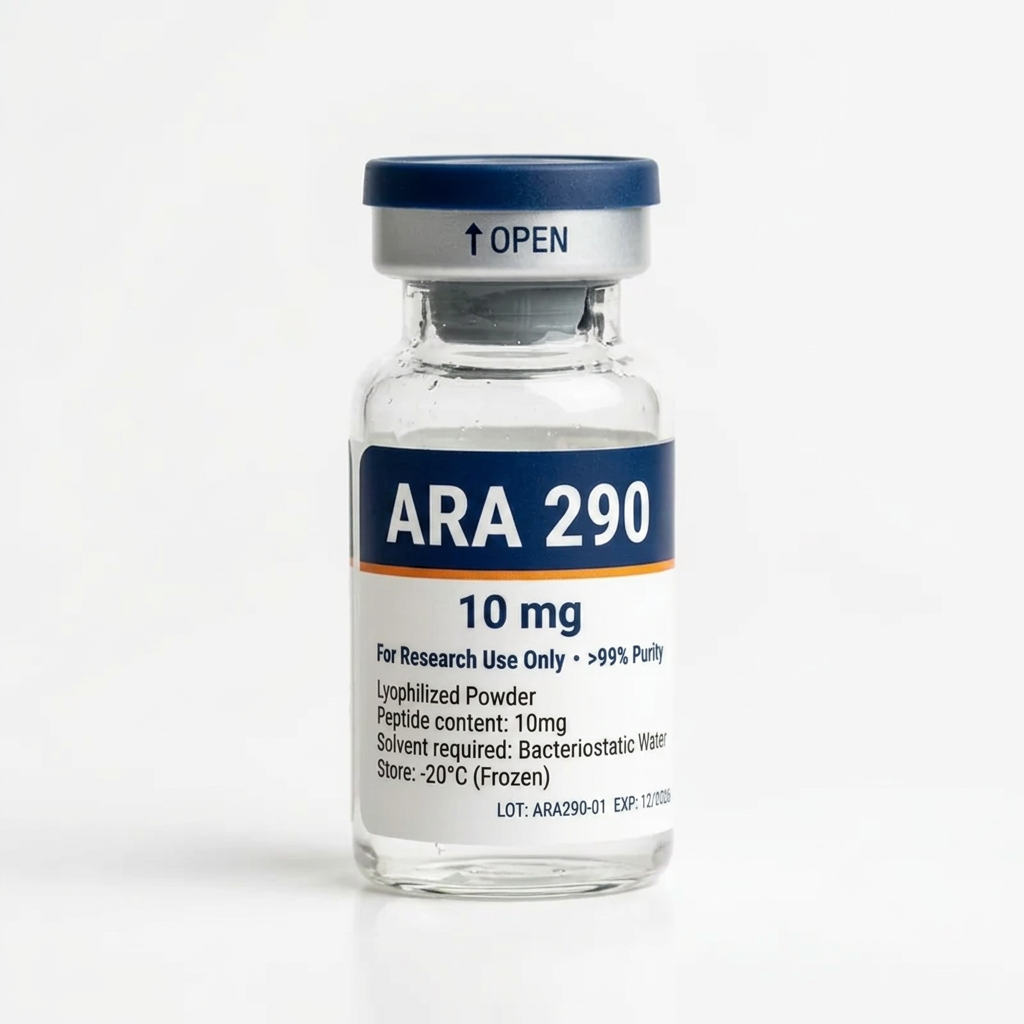 Vial de ARA 290 (Cibinetide) para investigación de laboratorio